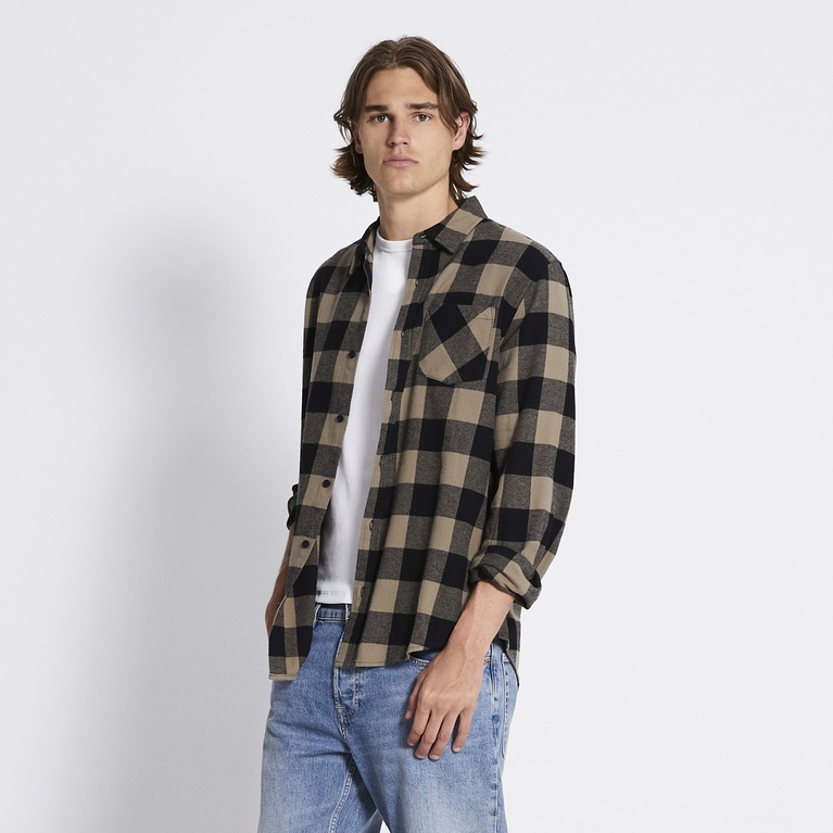 Flannel shirt "Tor" Brown